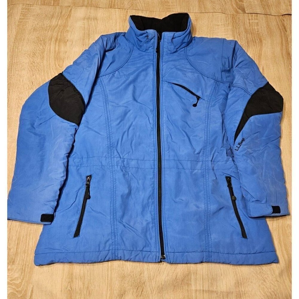 Ll Bean Womens Misses Size L Blue Winter Coat Parka